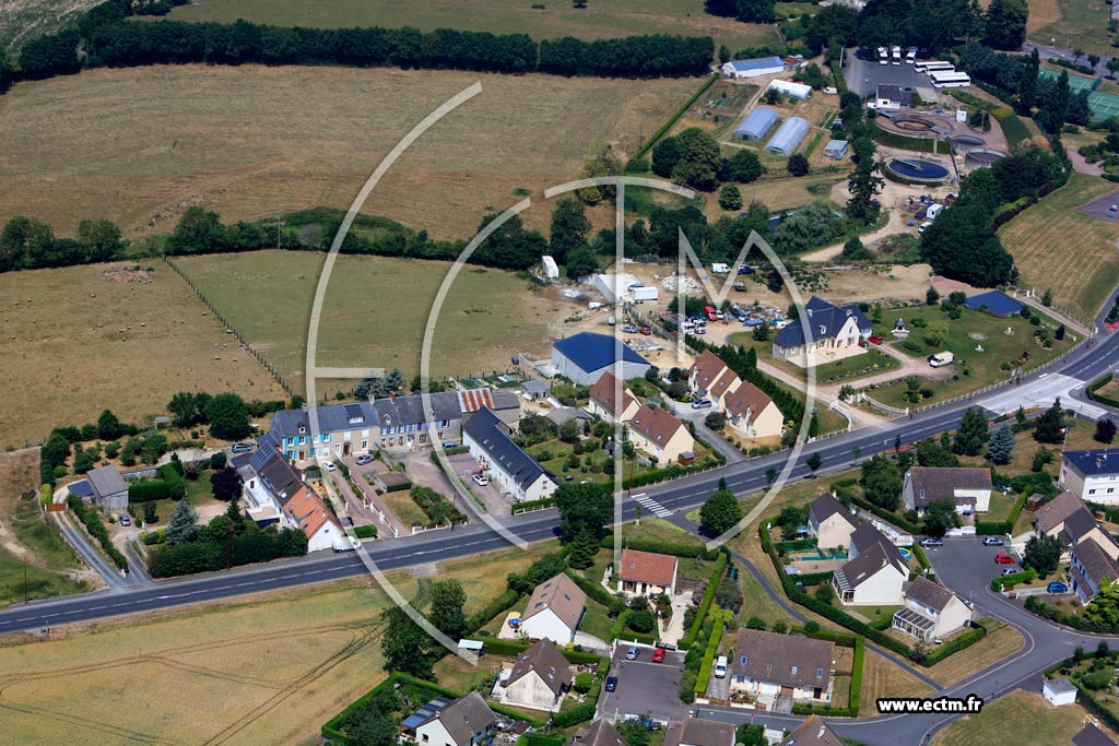 Photo arienne de Villers-Bocage