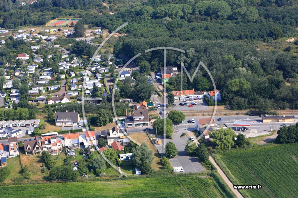 Photo arienne de Bray-Dunes (Quartier de la Rue Albert 1er)