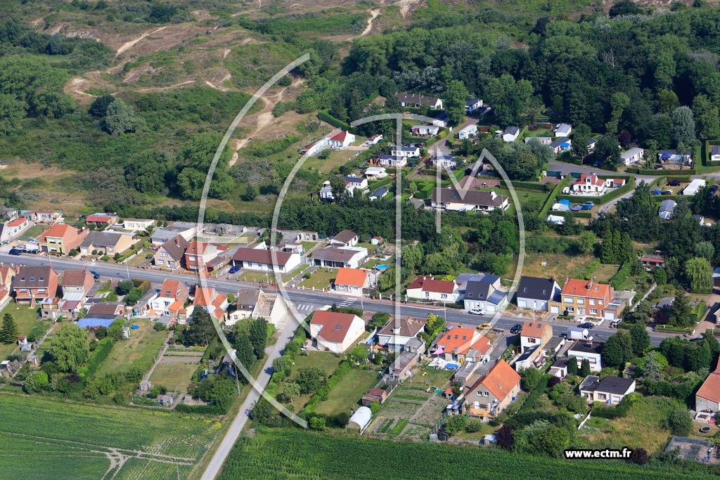 Photo arienne de Bray-Dunes (Quartier de la Rue Albert 1er)