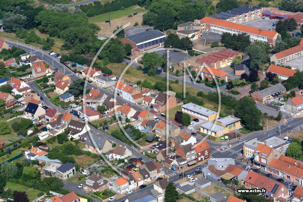 Photo arienne de Bray-Dunes (Quartier de la Rue Charles-Pichon)