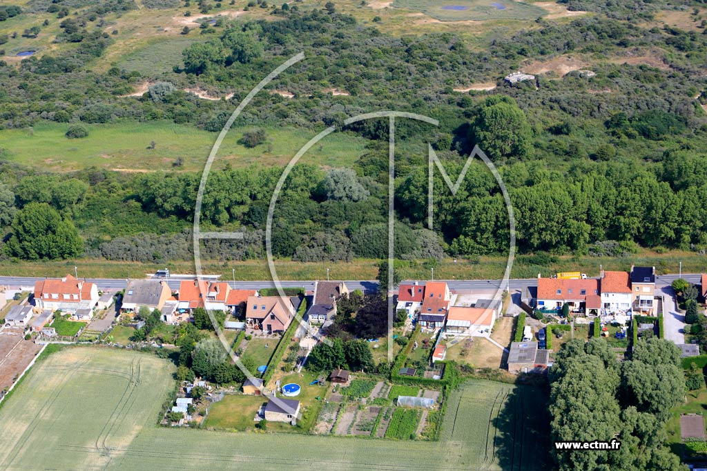 Photo arienne de Bray-Dunes (Quartier de la Rue Charles-Pichon)