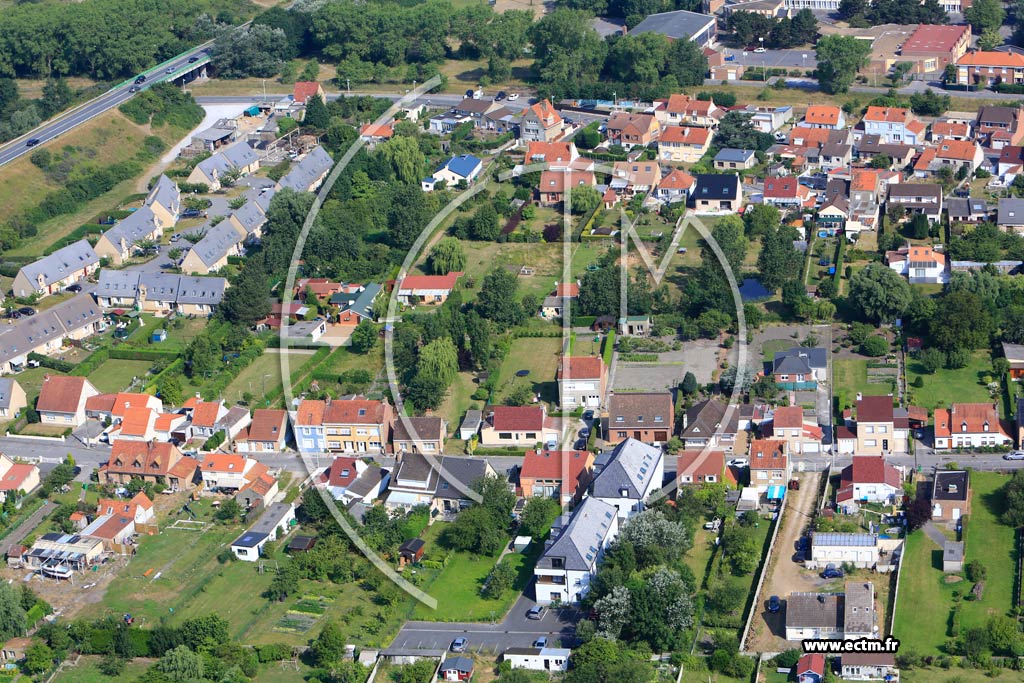 Photo arienne de Bray-Dunes (Quartier de la Rue Jeanne-d'Arc)