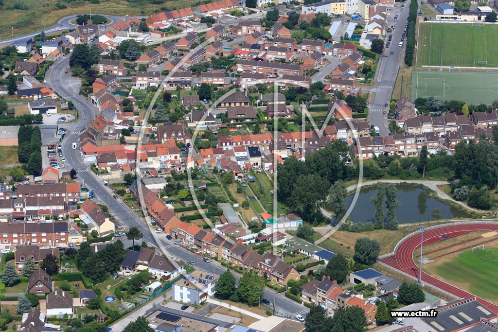 Photo arienne de Cappelle-la-Grande (Quartier de la Rue du Kroemenouck)