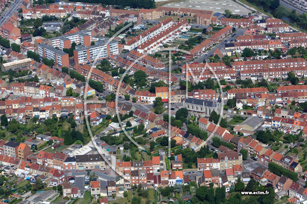Photo arienne de Coudekerque-Branche (Quartier de la Rue Gustave-Delory)