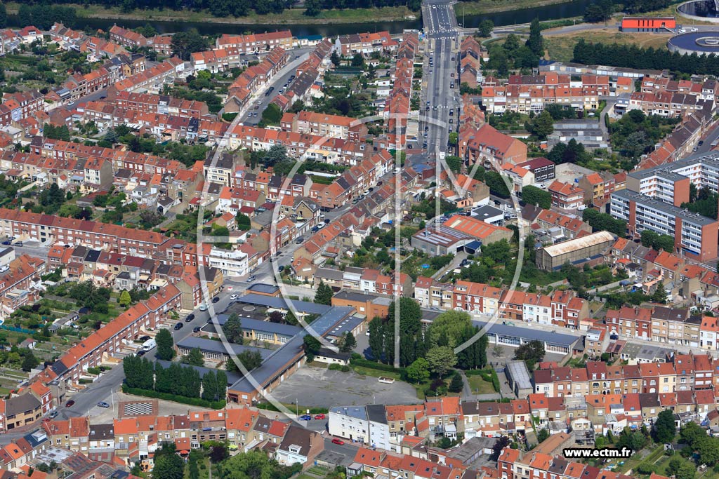 Photo arienne de Coudekerque-Branche (Quartier de la Rue Gustave-Delory)