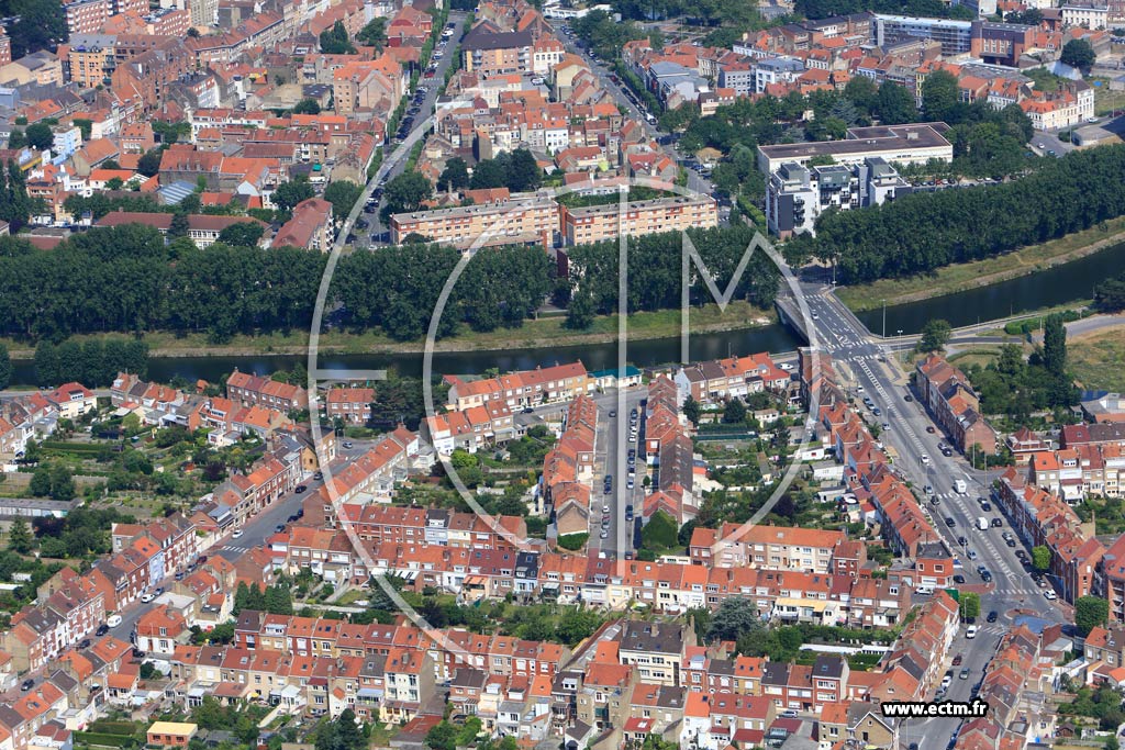 Photo arienne de Coudekerque-Branche (Quartier de la Rue Gustave-Delory)