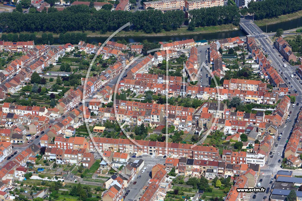 Photo arienne de Coudekerque-Branche (Quartier de la Rue Gustave-Delory)