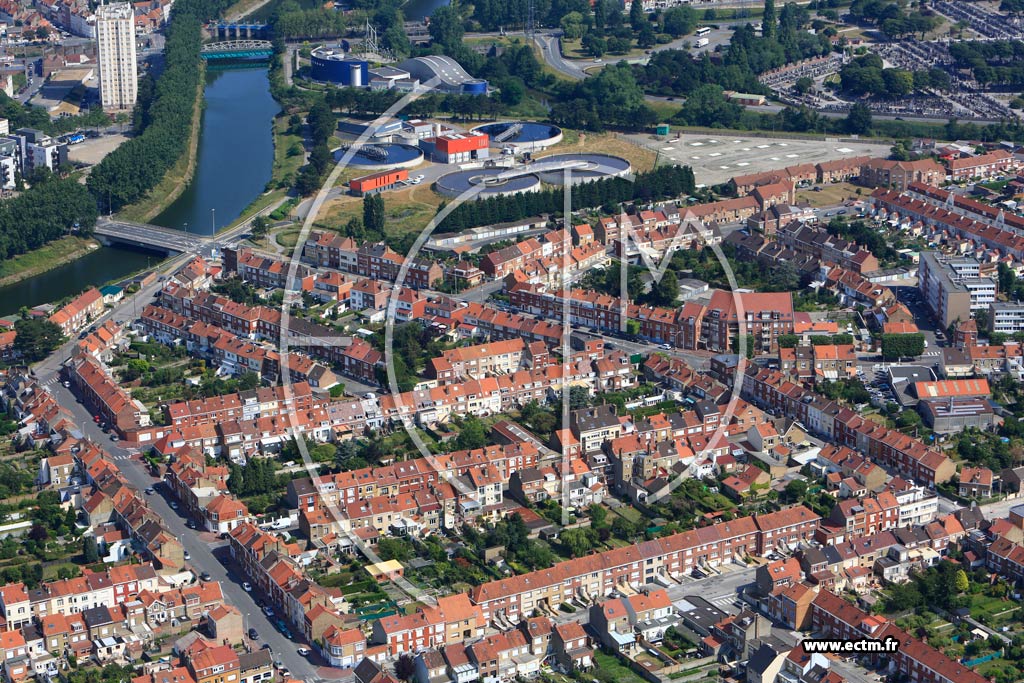 Photo arienne de Coudekerque-Branche (Quartier de la Rue Gustave-Delory)