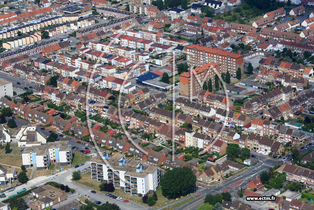 Photo arienne de Coudekerque-Branche (Quartier de la Rue Victor-Hugo)