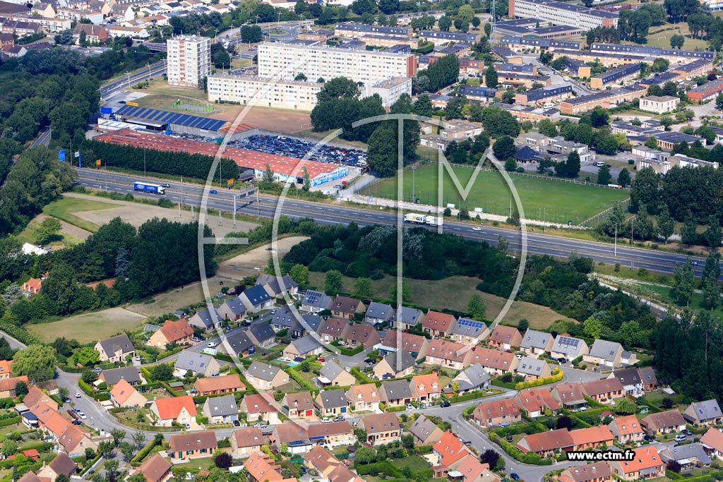 Photo arienne de Coudekerque-Branche (Quartier de la Rue Wenceslas-Coebergher)