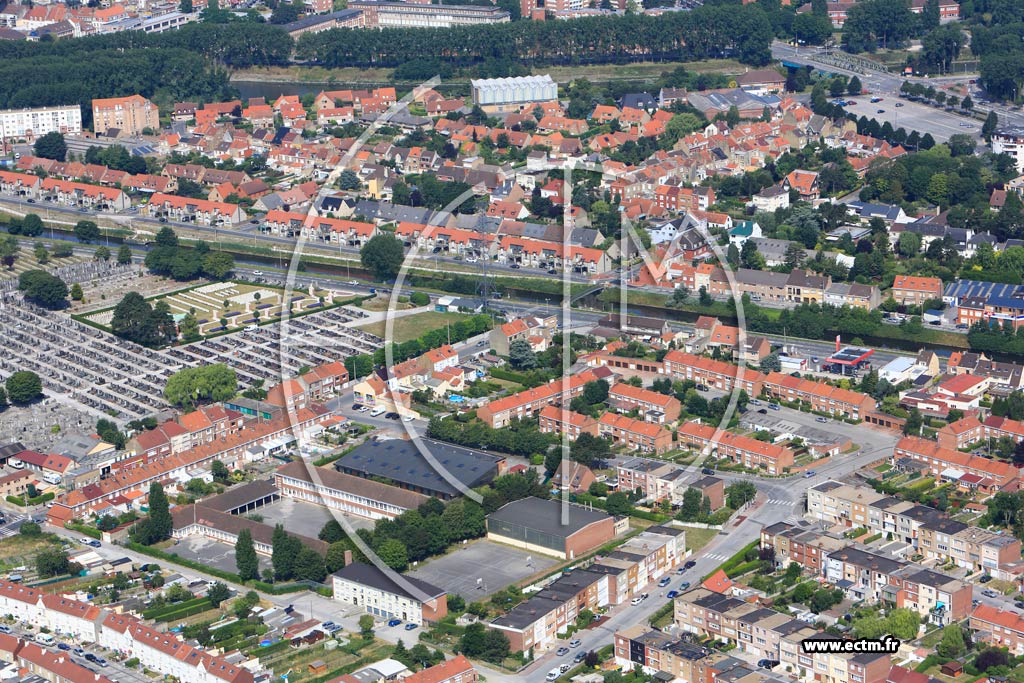 Photo arienne de Coudekerque-Branche (Quartier des Petit et Grand Steendam)