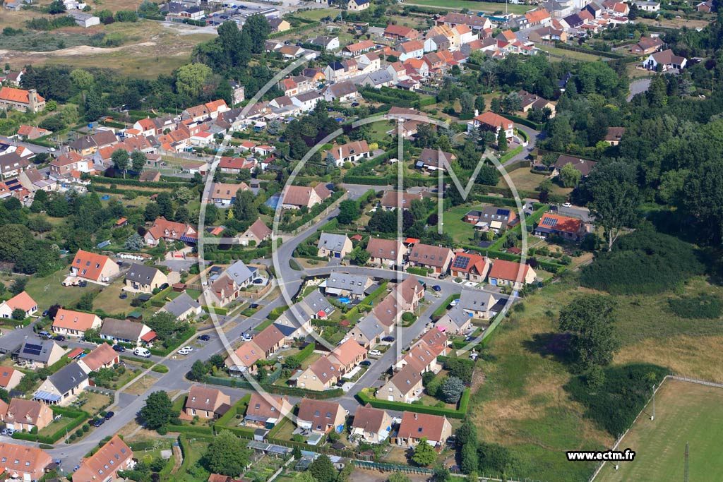 Photo arienne de Ghyvelde (Quartier de l'Alle des Bleuets)