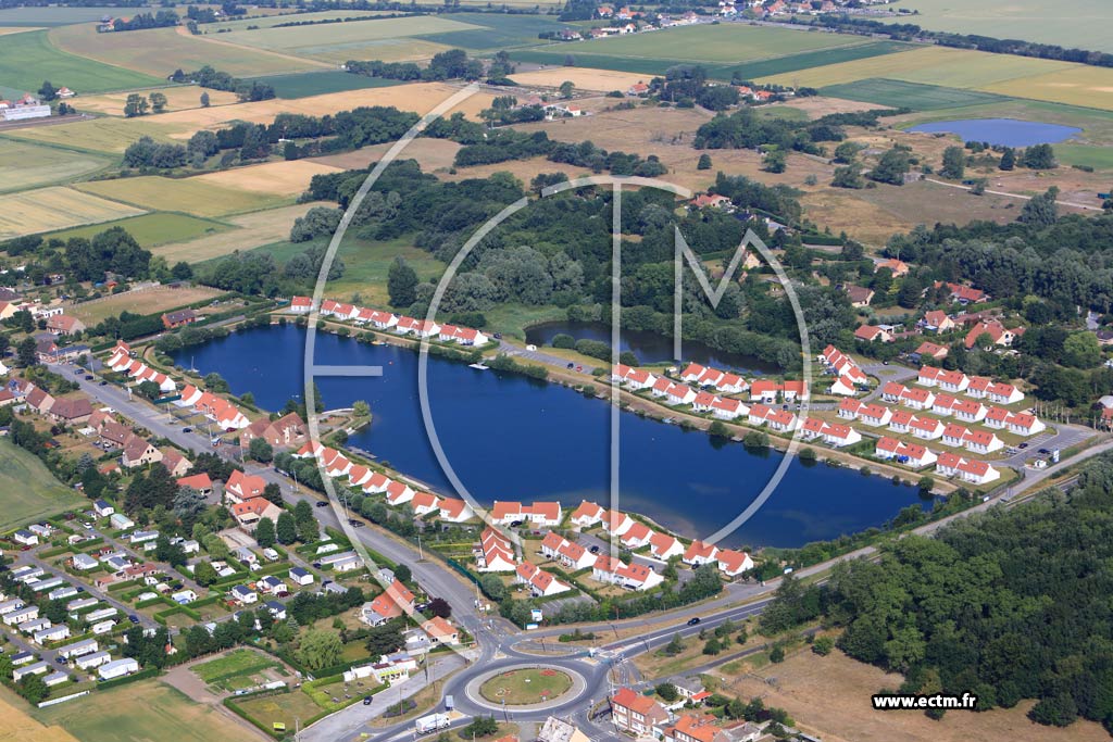 Photo arienne de Ghyvelde (Quartier du Lac)