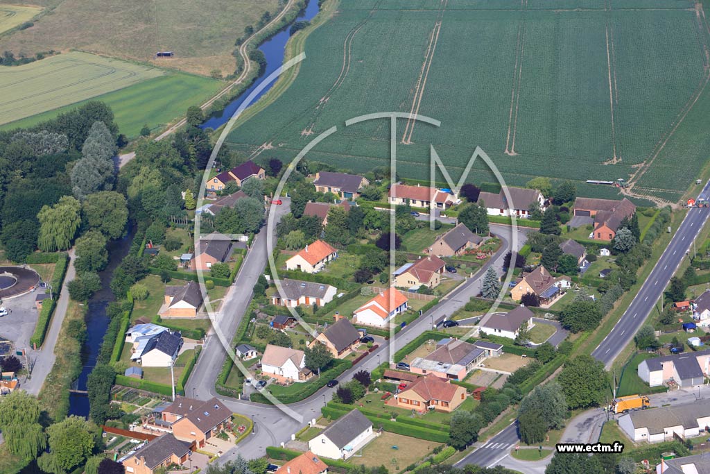 Photo arienne de Hondschoote (Quartier de la Rue des Moeres)