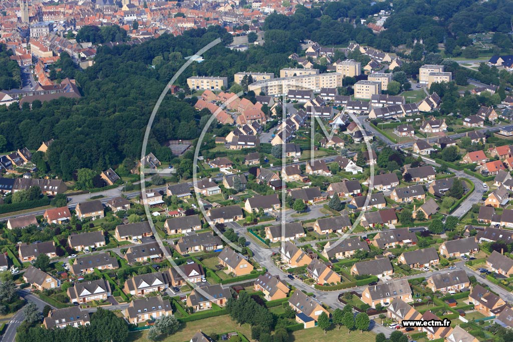 Photo arienne de Hoymille (Quartier de la Rue d'Ypres)