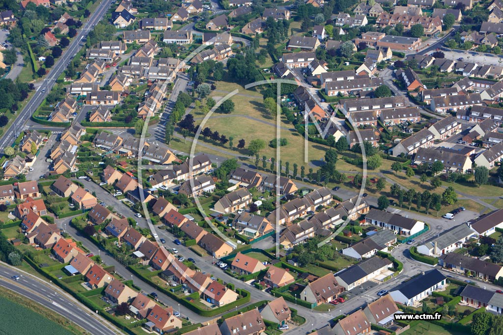 Photo arienne de Hoymille (Quartier de la Rue du Gnral Dewulf)