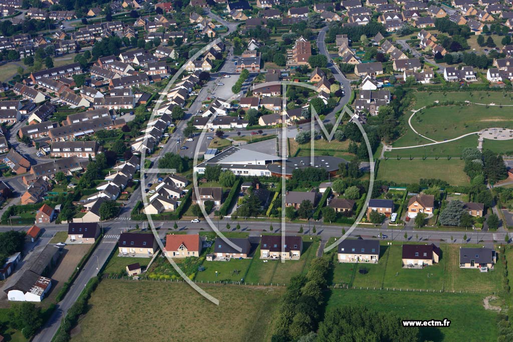 Photo arienne de Hoymille (Quartier de la Rue du Zyckelin)