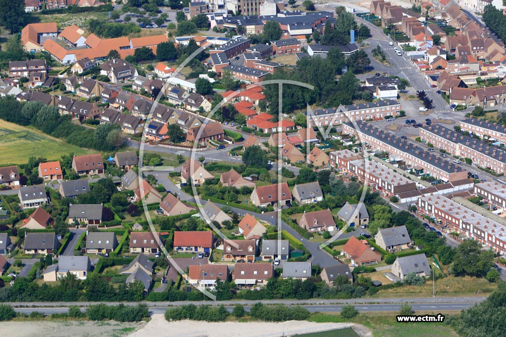 Photo arienne de Leffrinckoucke (Quartier de la Rue Roger-Salengro)