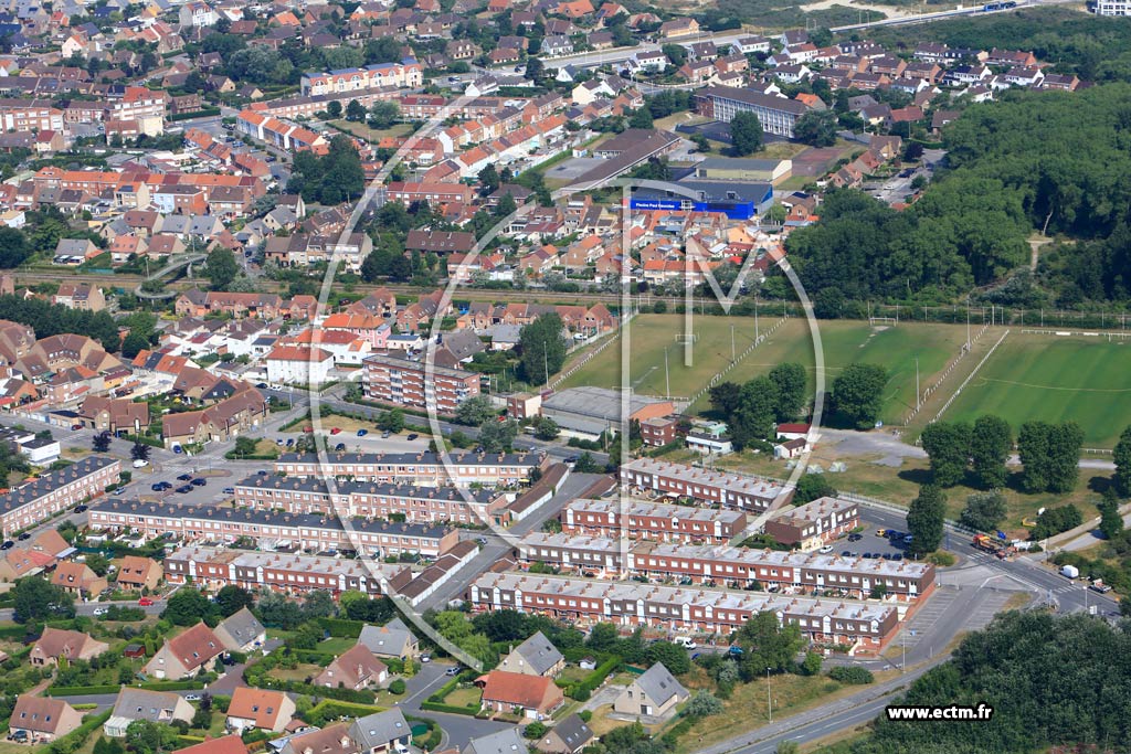 Photo arienne de Leffrinckoucke (Quartier de la Rue Roger-Salengro)