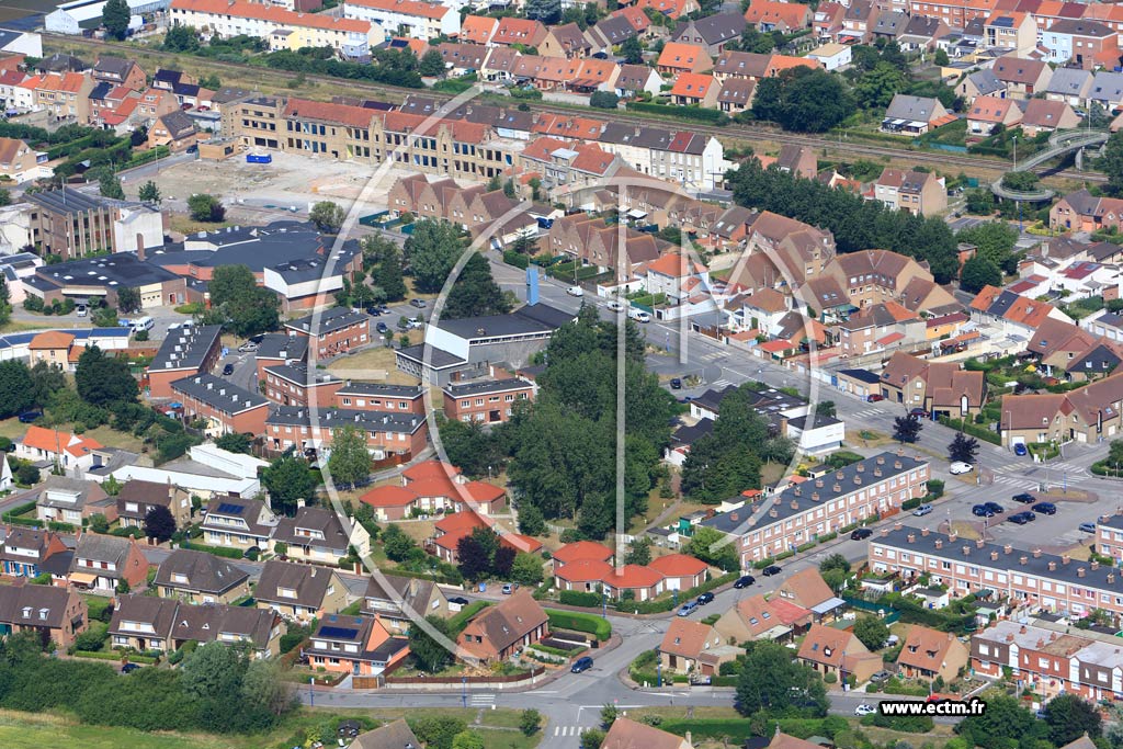 Photo arienne de Leffrinckoucke (Quartier de la Rue Roger-Salengro)
