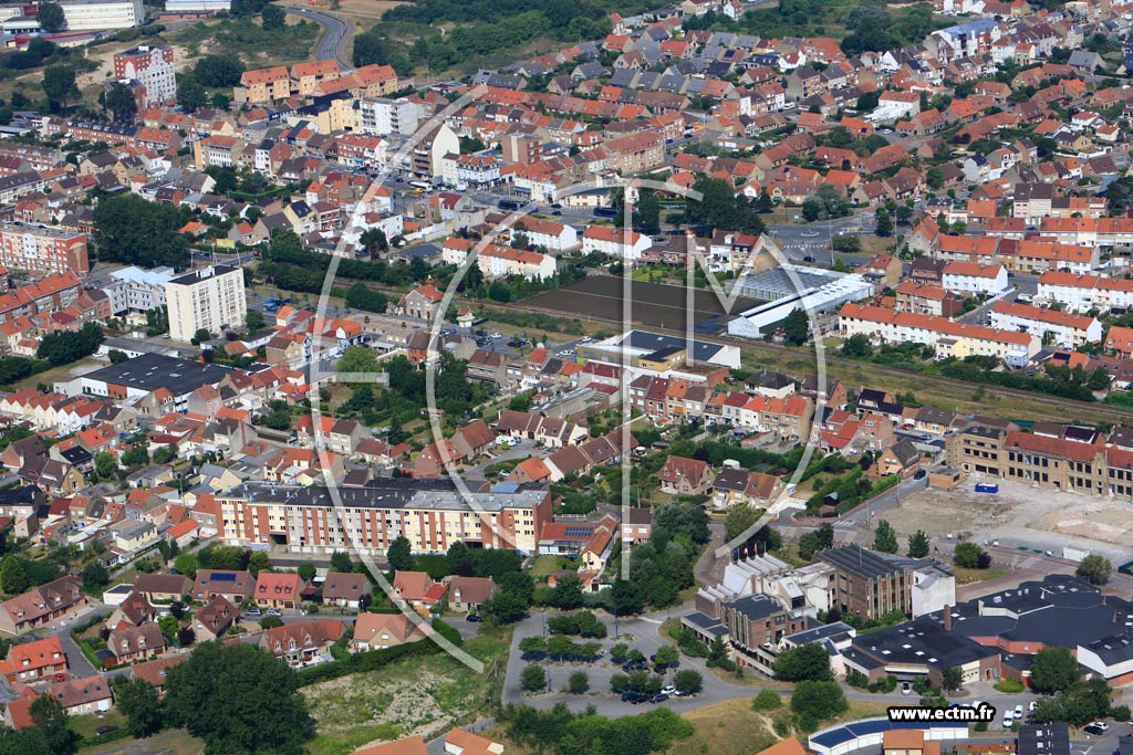Photo arienne de Leffrinckoucke (Quartier de la Rue Roger-Salengro)