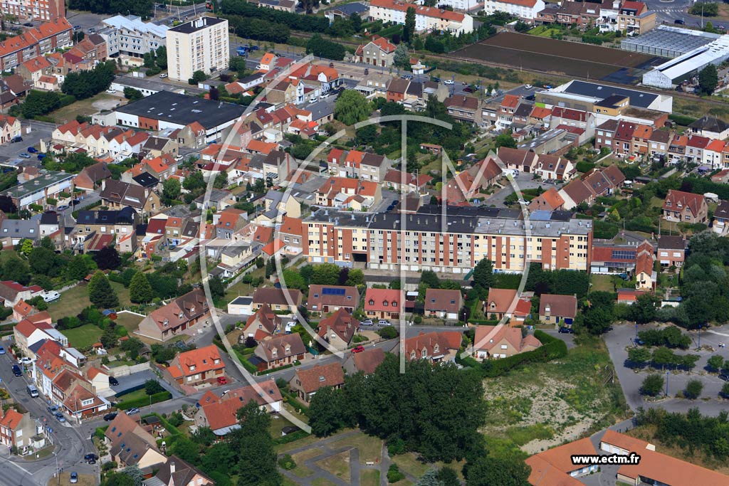 Photo arienne de Leffrinckoucke (Quartier de la Rue Roger-Salengro)