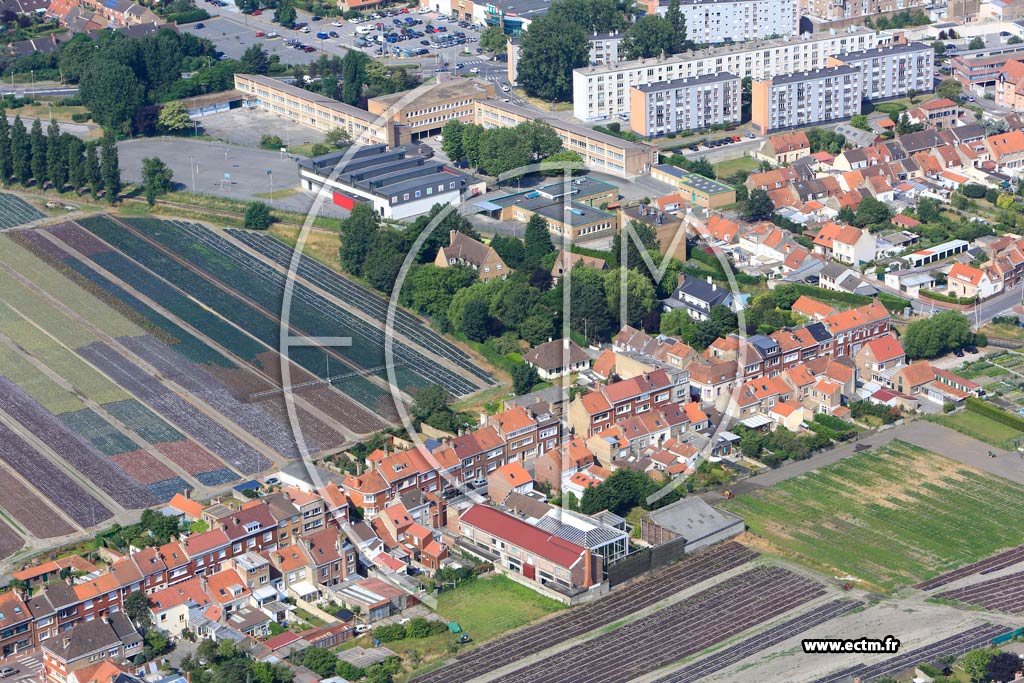 Photo arienne de Leffrinckoucke (Quartier du Boulevard Trystram)