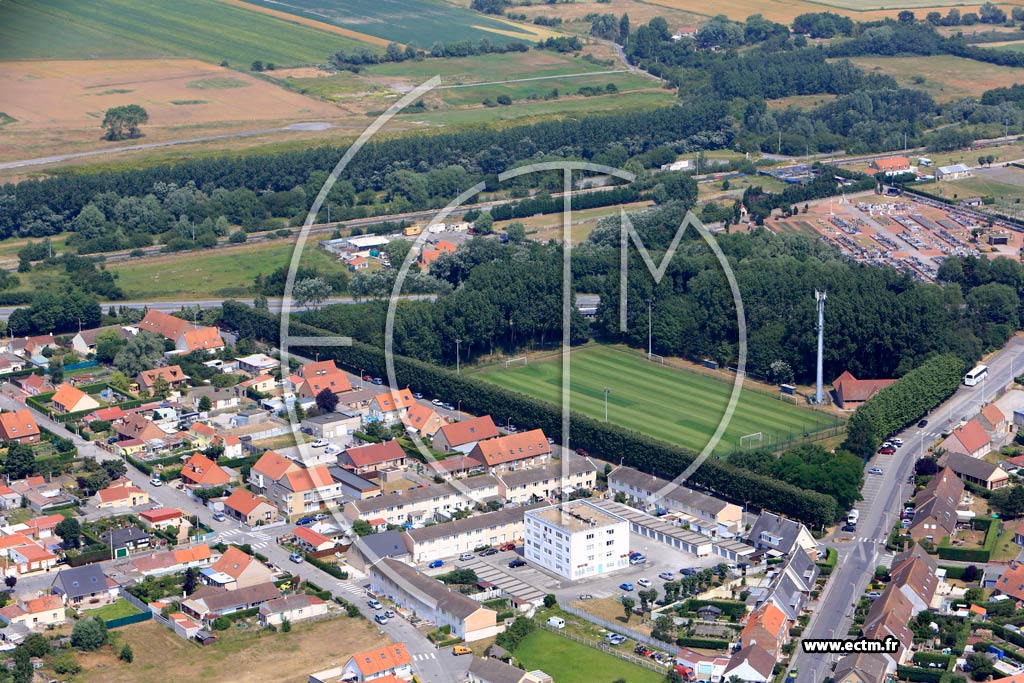 Photo arienne de Loon-Plage (Quartier de la Rue de Mardyck)