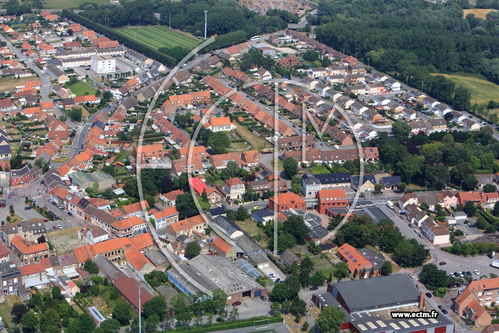 Photo arienne de Loon-Plage (Quartier de la Rue de Mardyck)