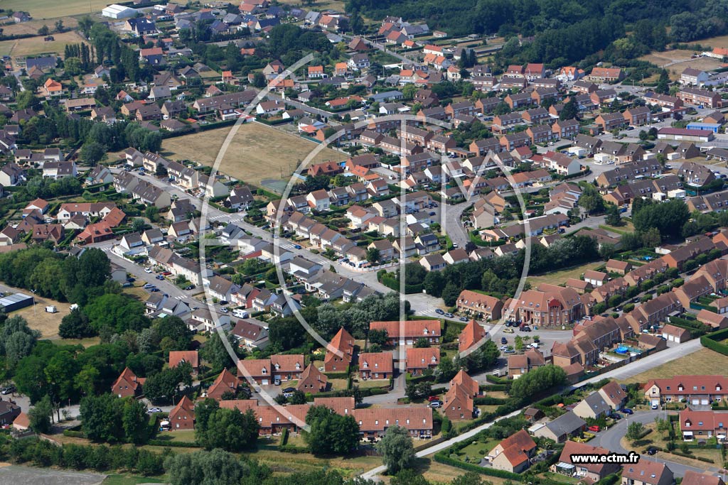 Photo arienne de Loon-Plage (Quartier de la Rue Franois-Mitterand)