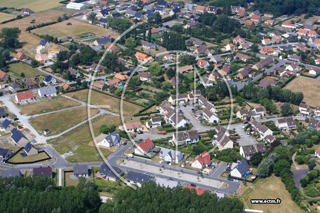 Photo arienne de Loon-Plage (Quartier de la Rue Franois-Mitterand)