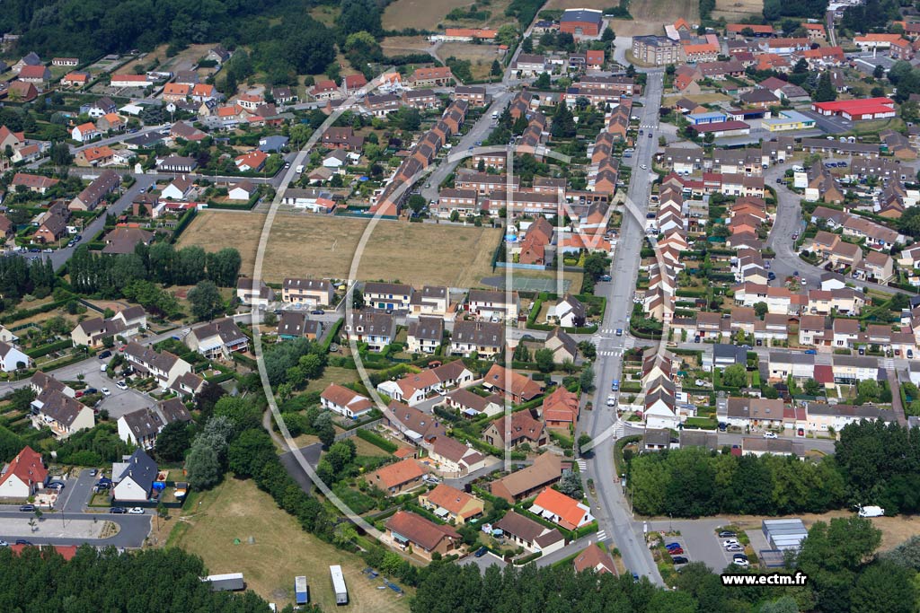 Photo arienne de Loon-Plage (Quartier de la Rue Franois-Mitterand)