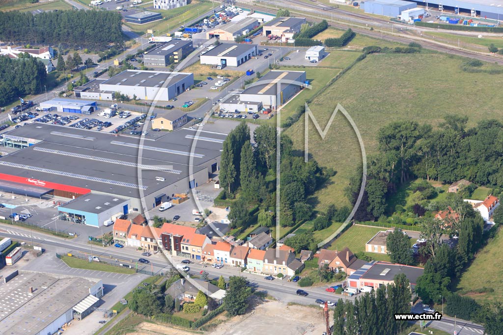Photo arienne de Socx (Faubourg de Cassel)