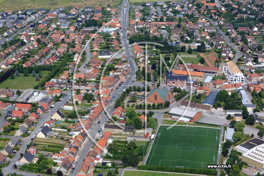 Photo arienne de Tteghem (Quartier du Parc du Canal)