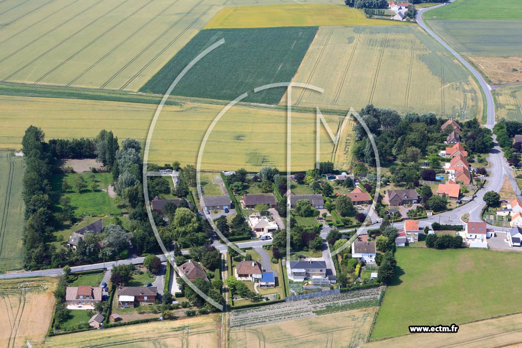 Photo arienne de Tteghem (Tleger Veld)