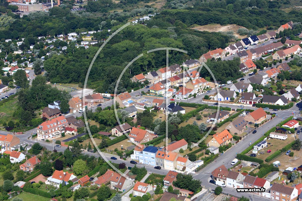 Photo arienne de Zuydcoote (Quartier de la Rue de Valenciennes)