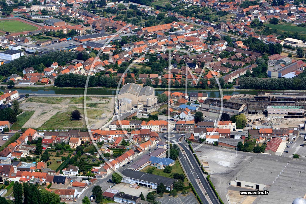 Photo arienne de Arques (Centre-ville)