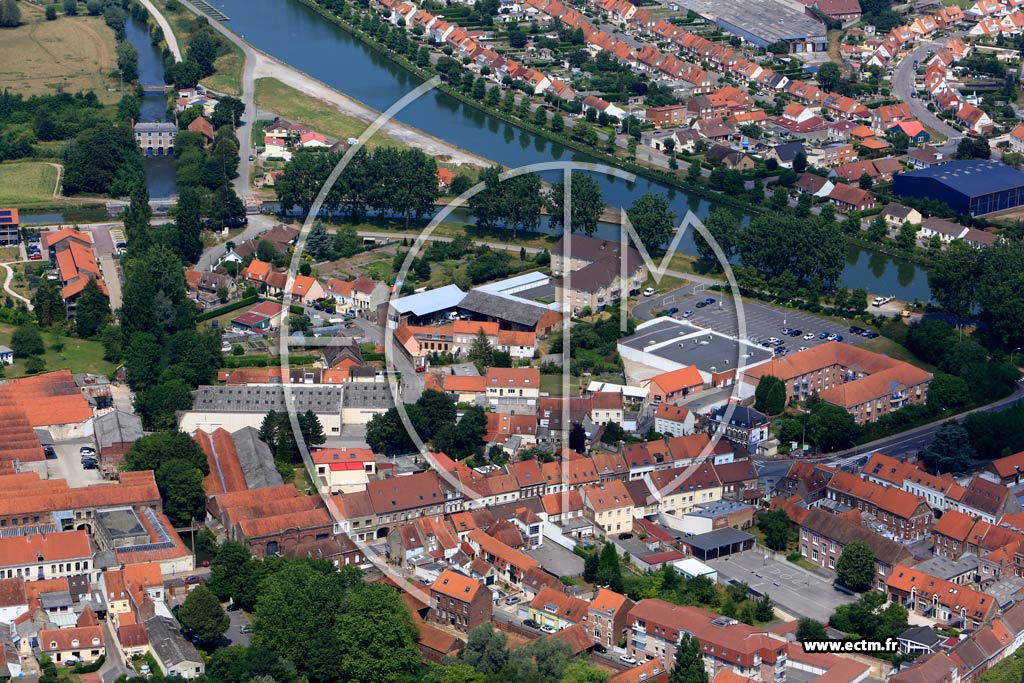 Photo arienne de Arques (Centre-ville)