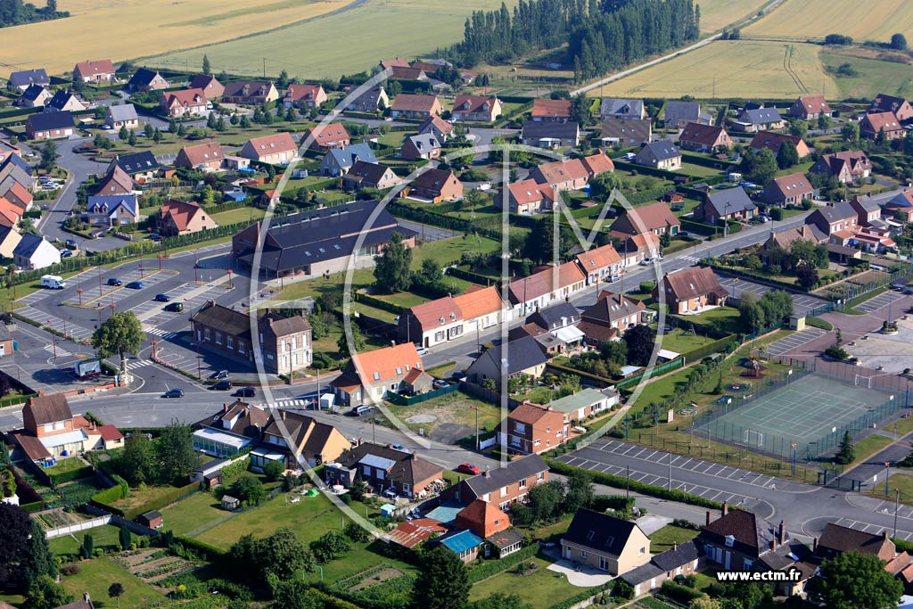 Photo arienne de Blaringhem (Quartier du Centre)