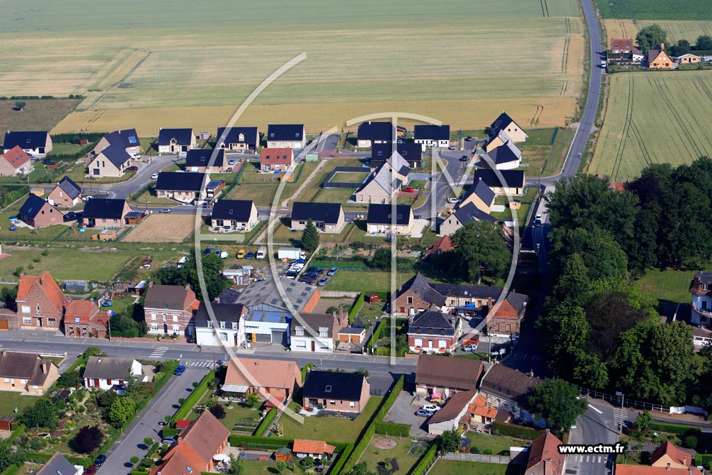 Photo arienne de Blaringhem (Quartier du Centre)