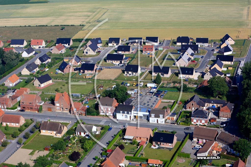 Photo arienne de Blaringhem (Quartier du Centre)