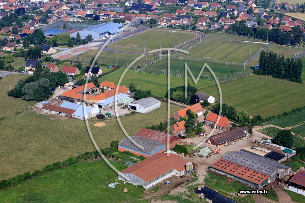 Photo arienne de Blaringhem (Quartier du Complexe sportif)