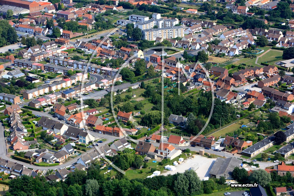 Photo arienne de Blendecques (Quartier de la Rue Jean-Jaurs)