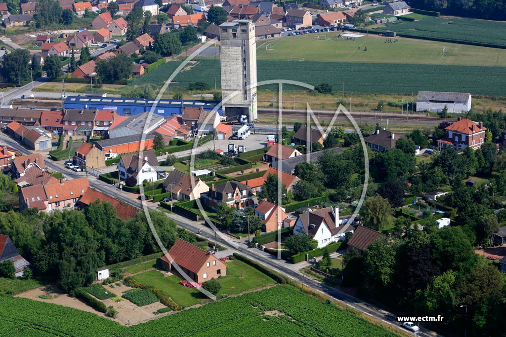 Photo arienne de Ebblinghem (Quartier du Centre)