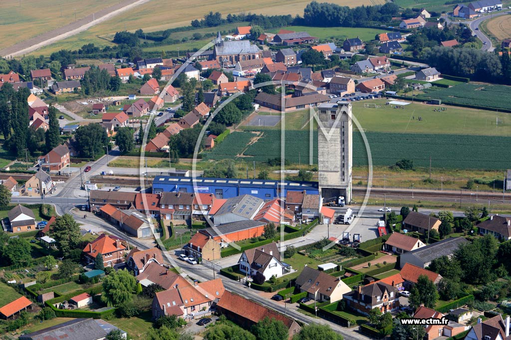 Photo arienne de Ebblinghem (Quartier du Centre)
