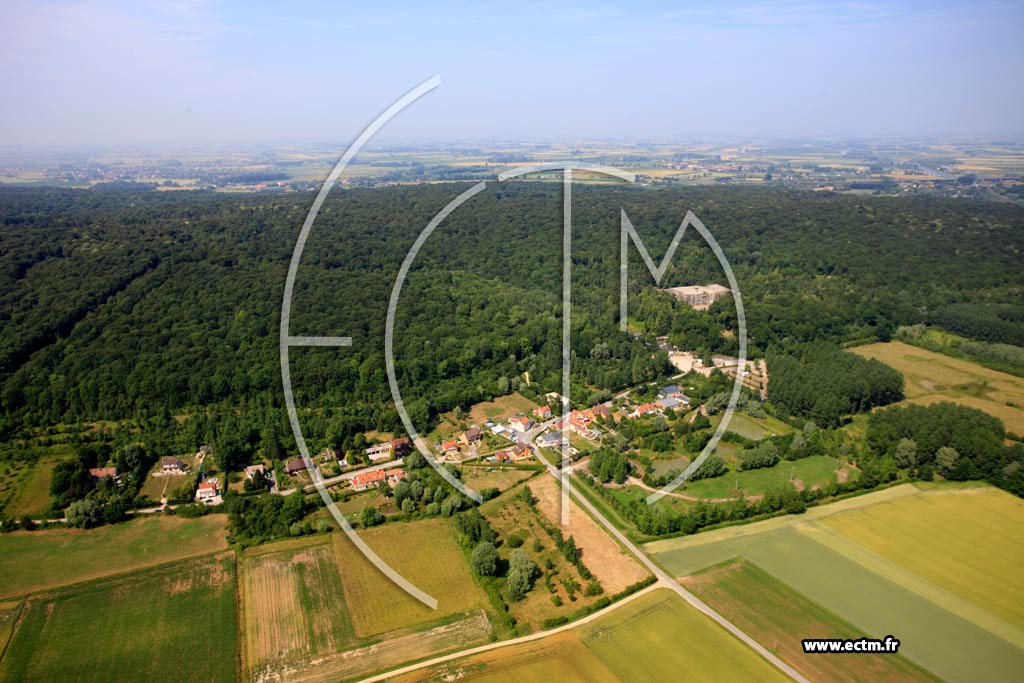 Photo arienne de perlecques (Les Sarts)