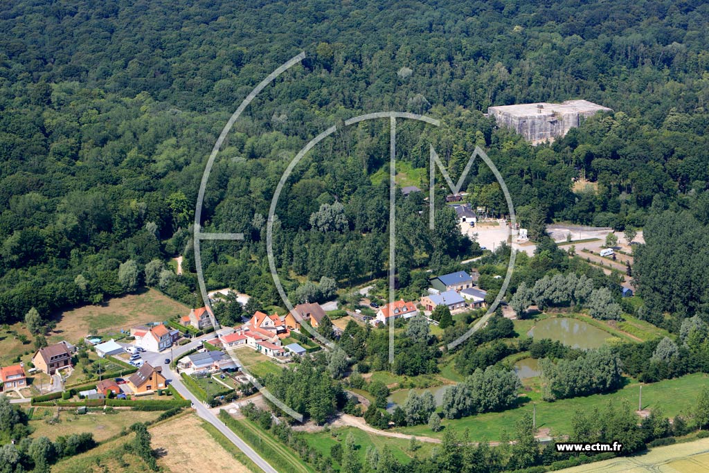 Photo arienne de perlecques (Les Sarts)