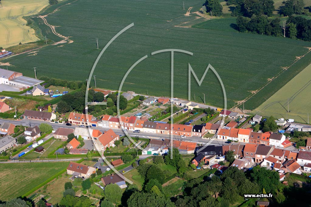 Photo arienne de Esquelbecq (Le Pav de Bergues)