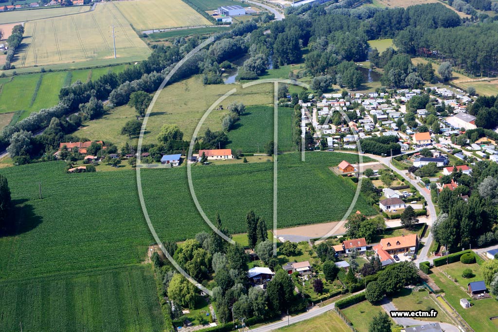 Photo arienne de Houlle (Vincq)