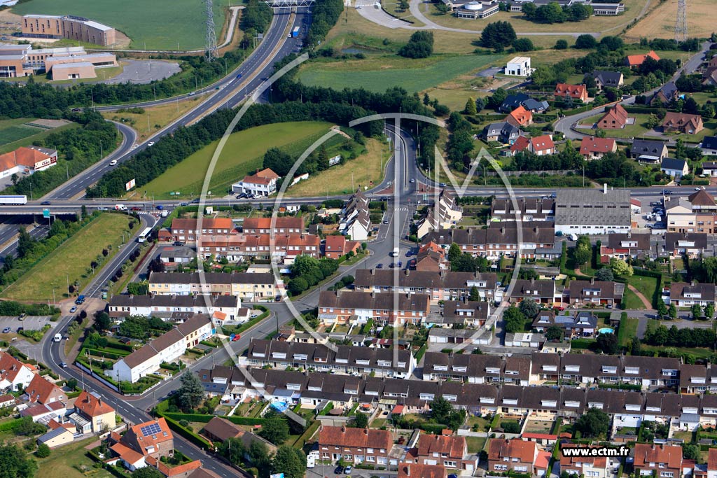 Photo arienne de Longuenesse (Quartier de la Route des Bruyres)